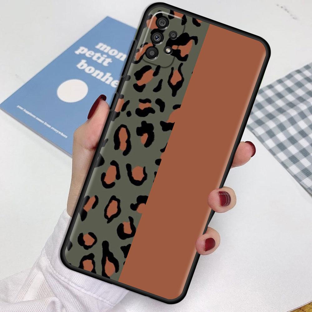Чехол для Samsung Galaxy A52 A12 A51 A32 A21s A71 A53 A13 A32 A72 A31 A33 A22 A03 A41, модный чехол с леопардовым узором