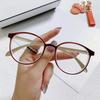 Women'S Round Clear Lens Myopia Glasses Transparent Near Sight Frame Eyeglasses Eyewear Unisex Anti-Blue Ray Diopter Myopia