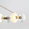 Mid Century Modern Handmade Brass Sputnik Chandelier 10-Light Ceiling Fixture