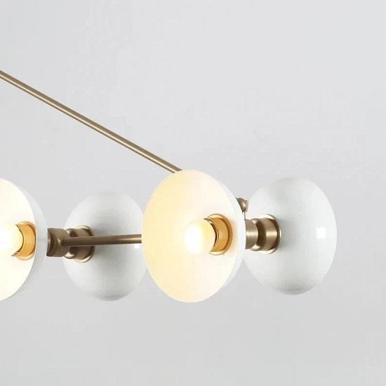 Mid Century Modern Handmade Brass Sputnik Chandelier 10-Light Ceiling Fixture