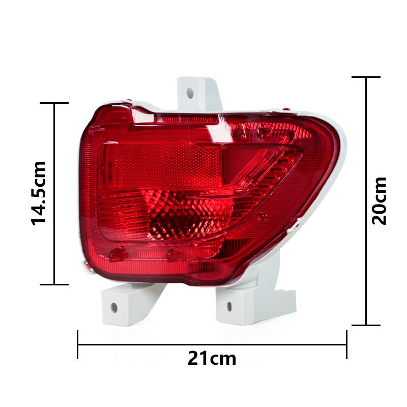 For Toyota RAV4 2005-2012 Car Rear Bumper Tail Parking Brake Light Warming Signal Reflector Lamp Cover No Bulb 81456-42010