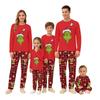 Рождественские принты Семейный комплект с длинными рукавами (топы+брюки) Семейные комплекты