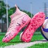34-46 Унисекс Футбольные бутсы Резиновая Мягкая Подошва Короткие Шипы Искусственный Газон Юношеские Детские Футбольные Бутсы Мальчики Футбольные Бутсы