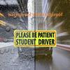 Please Be Patient Student Driver Magnet Safety Sign Car Vehicle Reflective Safety Sign Sticker Bumper For  Drivers