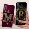 Чехол для Xiaomi Mi 9 SE Прозрачный Роскошная Корона Буквы от A до Z 2D Плоский Рисунок Мягкий Корпус Для Xiaomi Mi 9SE Чехол M1903F2G