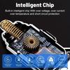 Автомобильное зарядное устройство Cyberpunk RGB с дисплеем напряжения - 150 Вт, быстрая зарядка, 7-портовый USB-адаптер Type-C для нескольких устройств