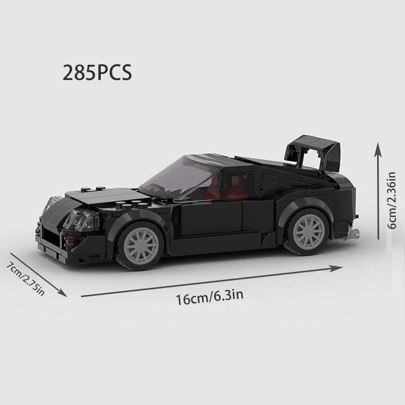MOC F1 City Speed Sports Champion Racing Car Building Blocks Brick R34 RX-7 Vehicle Supercar Fast & Furious MK4 Supra Kids Toys