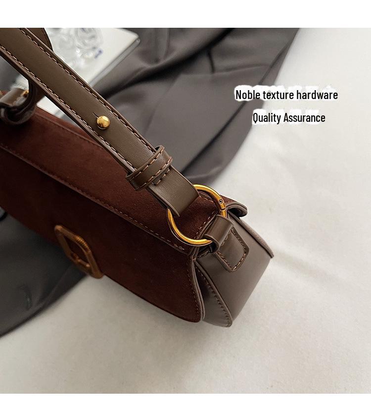 Versatile Women's Crossbody Underarm Bag - 2024 Autumn/Winter Trend, Fashionable One-Shoulder Small Square Design