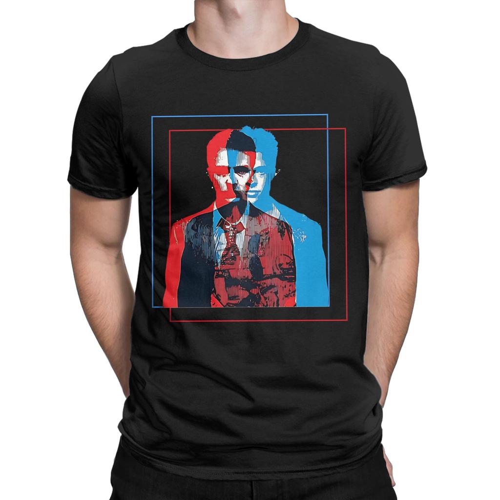 Fight Club Unisex T Shirt Funny Tees Short Sleeve O Neck Tshirts Cotton Gift Idea Clothes