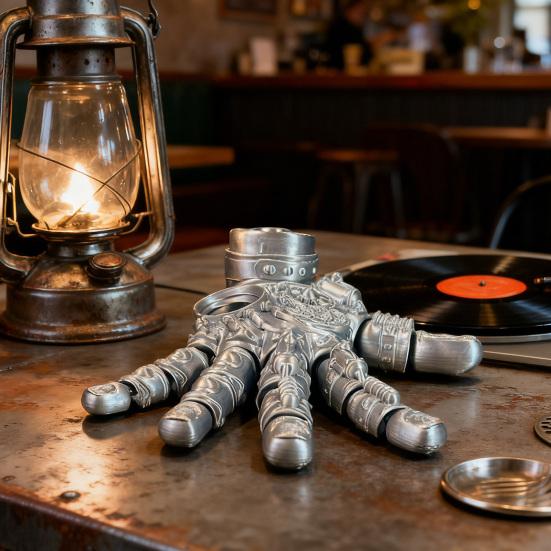 3D-печатная механическая рука фигурка подвижные суставы роботизированная рука статуэтка снятие стресса ладонь фиджет-игрушка украшение для дома офиса настольное украшение