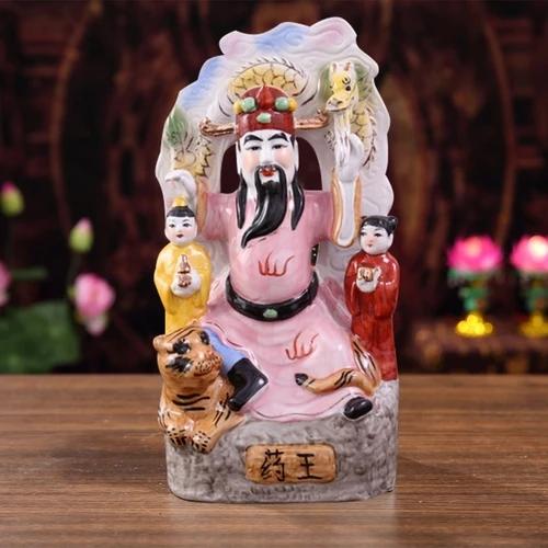 Китайский креативный керамический король медицины Бодхисаттва Божественный доктор Хуа Туо Сан Симяо Украшение для дома Фэн-шуй Домашний декор