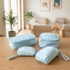 Multifunctional Blue Plaid Makeup Bag Waterproof Toiletry Bag Fashion Nylon Cosmetic Bag  Unisex