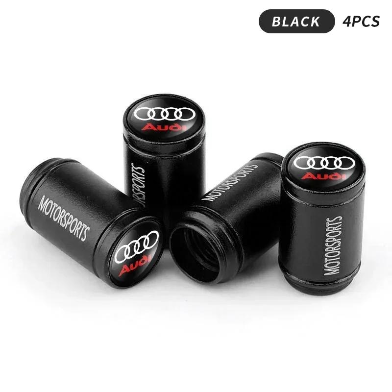 Car Valve Core Cap Tires Gas Nozzle Protection Cover Accessories For q2 S Line Q5 Q7 Q3 A3 A4 A6 A5 A1 A8 TT S3 S4 QS5 RS5 RS6