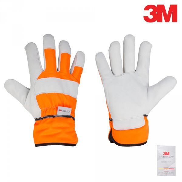 9.5 Inch Thinsulate Cowhide Insulated Winter Protective Gloves