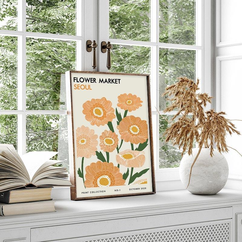 Аннотация Yayoi Kusama Bauhaus Wall Art Матисс Марк Ротко постеры и принты Цветочный рынок Холст Картина Настенная картина Декор