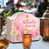 Деревянная коробка для салфеток Eid Mubarak Противоскользящий Декоративный Держатель для салфеток Рамадан Большая вместимость Держатель для бумажных полотенец Настольный декор