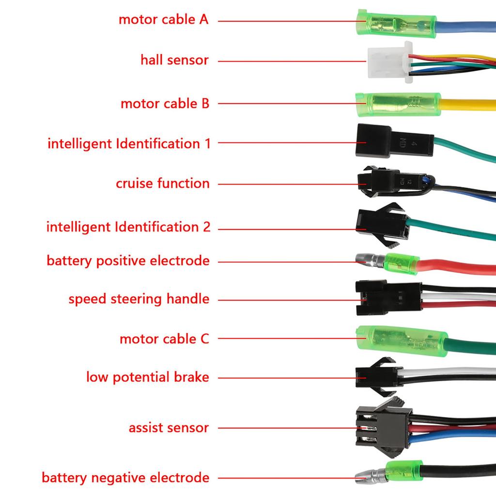 24 В 350 Вт Бесколлекторный контроллер двигателя постоянного тока для электровелосипеда, электровелосипеда, скутера, аксессуары для велосипеда