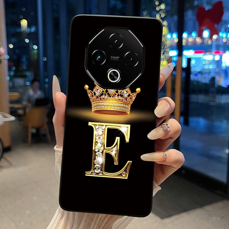 Ударопрочный Чехол Для Umidigi G100 Pro/G100 5G Мягкий Силикон Черный Корпус Модный Счастливая Буква Узор Корона Конфетный Чехол Для Пары