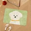 Oil Painting Puppy Cartoon Quick Drying Diatomaceous Mud Bathroom Anti Slip Mat, Foot Mat, Bedroom Floor Mat, Absorbent Mat