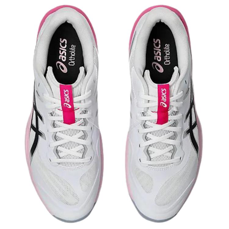 Asics V SWIFT FF 5 Дышащие и упругие Низкие Теннисные Кроссовки Унисекс Белый Черный 1053A082-100