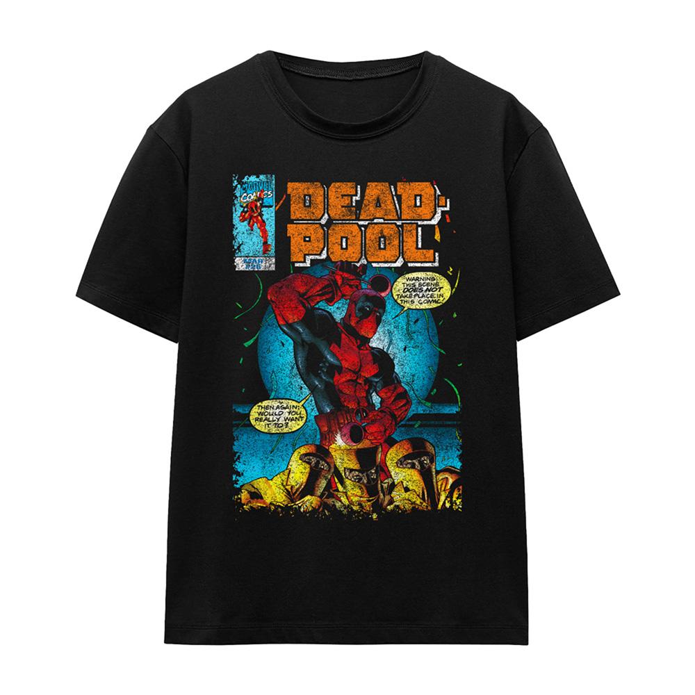 Deadpool Унисекс Взрослая Футболка с Обложкой Комикса "Хотели бы вы это?"
