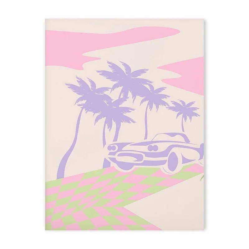 Винтажный художественный принт плакат модная галерейная стена эклектичный богемный пастельный эстетический холст живопись спальня декоративное настенное искусство