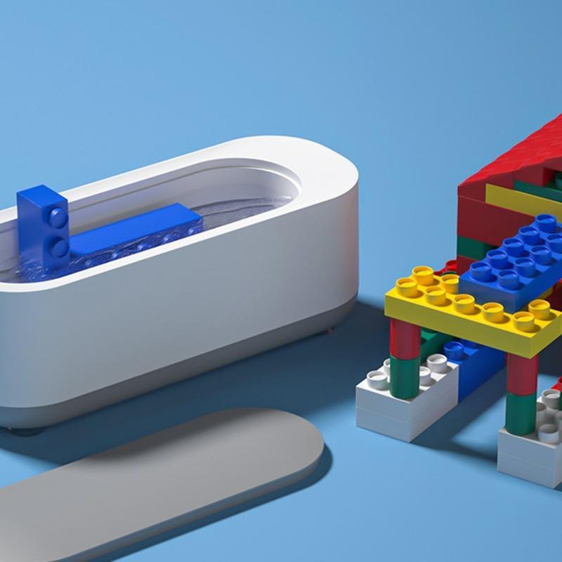 Ультразвуковая чистящая машина Высокочастотная вибрация Ультразвуковое очищающее средство для мытья часов Очиститель для ювелирных изделий и очков