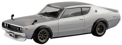 Aoshima Bunka Kyozai Масштаб Серия Snap Kit Nissan C110 Skyline Custom Пластиковая модель 1/32 GT-R (Серебряный) Предварительно окрашенный Нет. 18-СП1