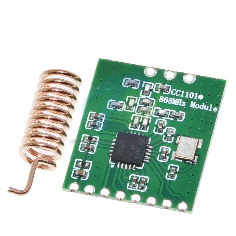 TZT CC1101 10 мВт 433 МГц 868 МГц 300-1000 м Модуль передачи с антенной SMA Трансиверный модуль