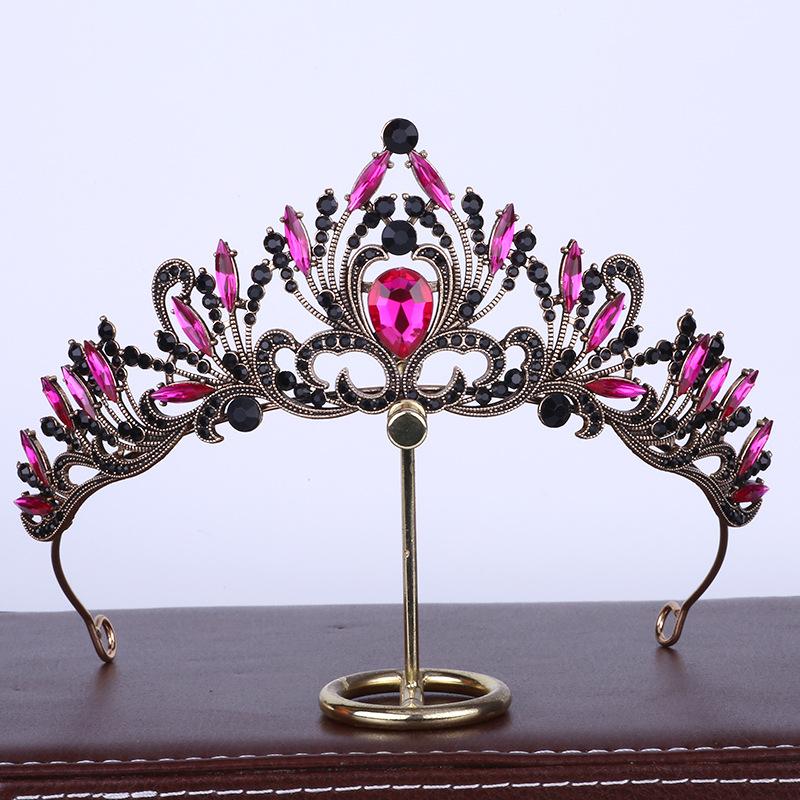 Свадебный головной убор, роскошная новая корона, свадебное платье в стиле барокко, аксессуары для волос с короной на день рождения