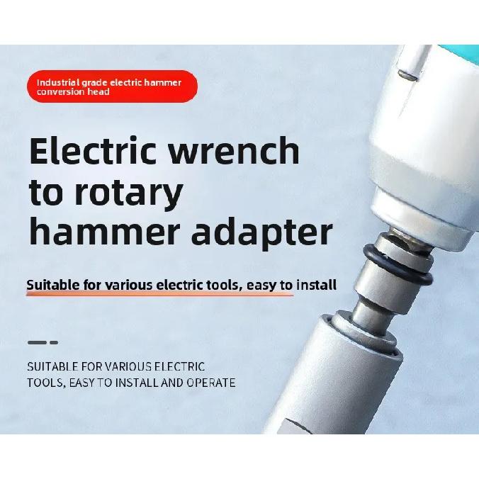 Multifunctional Industrial Grade Electric Wrench Adapter Universal Square Round Handle Converter for Electric Hammer