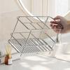 Yousheng Stainless Steel Toothbrush Holder Bathroom Toothpaste Holder Stand with Quick Drainage Countertop Organizer for Bathroom Accessories