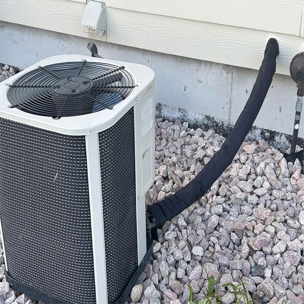 Портативный изоляционный рукав для шланга кондиционера 3-слойный Изолированный чехол для шланга кондиционеров Изоляционная обертка для воздуховода кондиционера для улицы