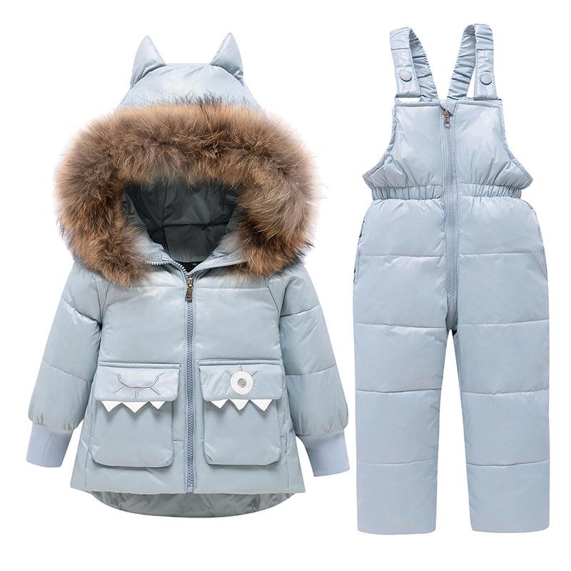 Baby Down Jacket Suit 1-5 Years Old Boys and Girls Children's Winter Clothes Baby and Toddler Thick Jacket