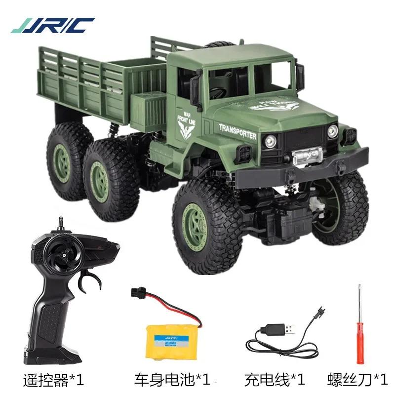 Jjrc Q68 Q69 1/18 2.4G Радиоуправляемый Тяжелый Грузовик 4-канальный Внедорожник со Светом 6WD Коллекторный Мотор Полноприводный Машина для Преодоления Препятствий RTR Модель Детские Игрушки Мальчики