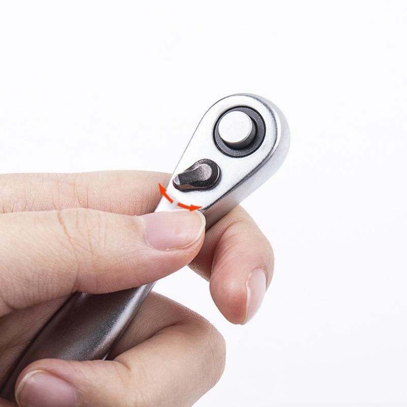 Новый прочный высокопрочный мини-ключ с храповым механизмом на 72 зуба, быстрый и экономичный торцевой ключ с храповым механизмом 1 шт.