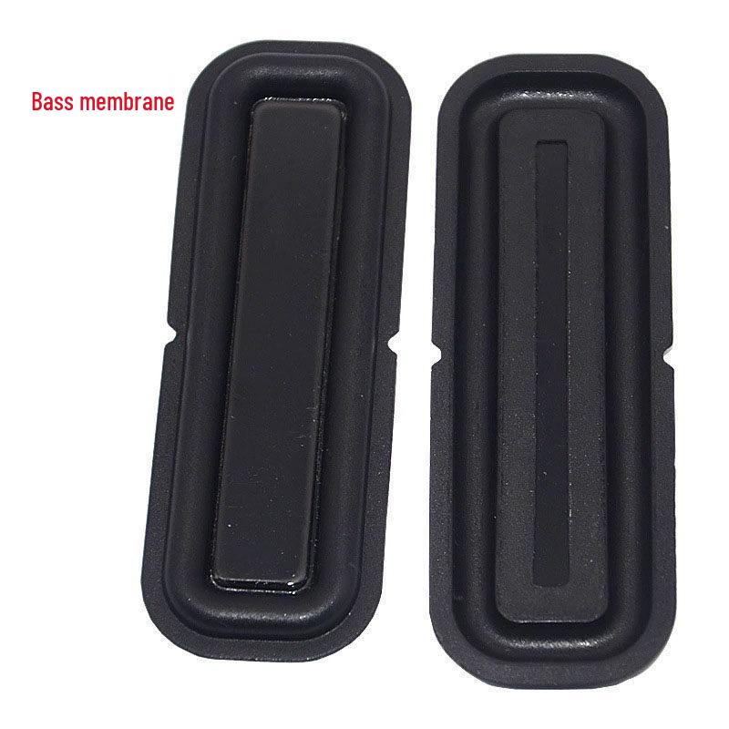 4" Vibration Plate, Racetrack Passive Bass Speaker Component, Rubber Diaphragm