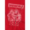 Iron Man Mens Invincible Dad Fathers Day T-Shirt