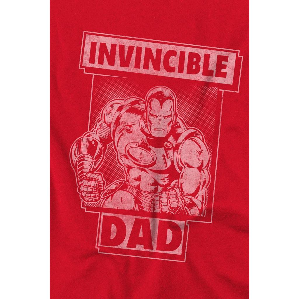 Iron Man Mens Invincible Dad Fathers Day T-Shirt