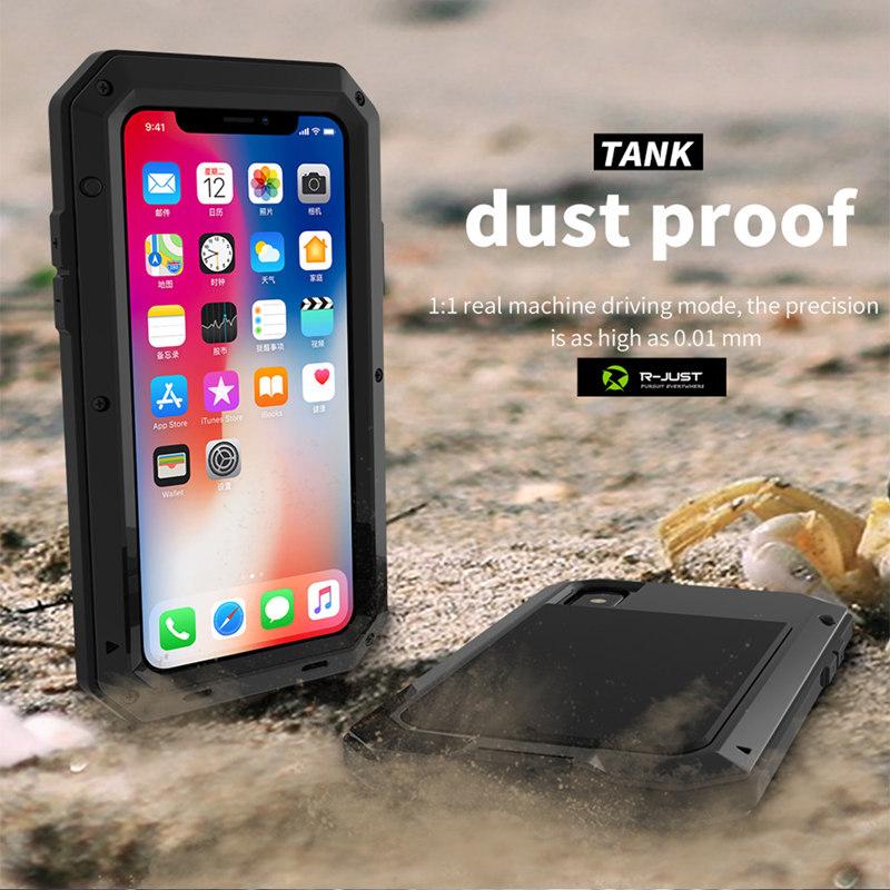 Бронированный металлический алюминиевый чехол для телефона IPhone 14 13 12 11 Pro XS MAX XR X 7 8 6 6S Plus SE, полный защитный бампер, противоударный чехол