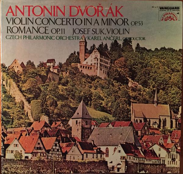 Виниловая пластинка ANTONN DVOK JOSEF SUK THE CZ Скрипичный концерт Романс для альта SU3 Vanguard 1974 США Классика Б/у