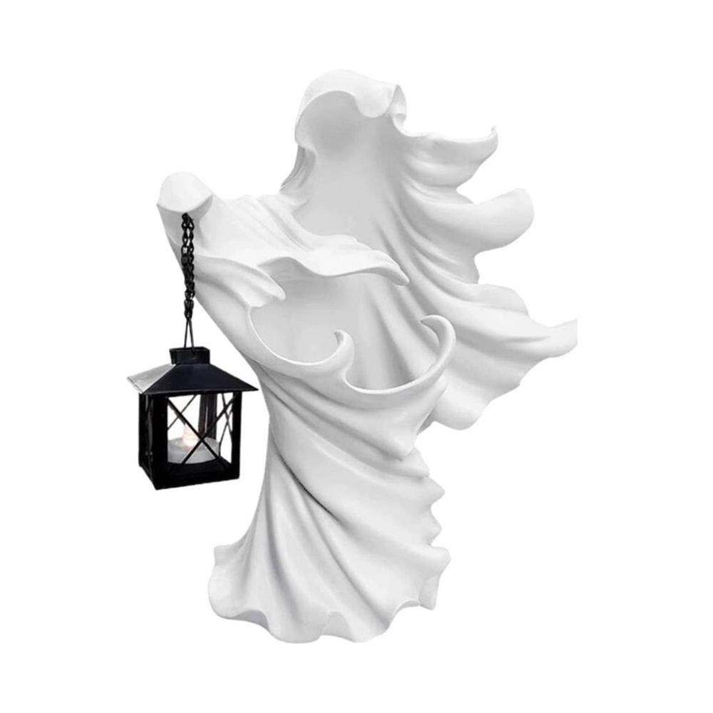 Фонарь Призрак Посланник Ада Призрак с фонарем Ведьма Украшение Лампа Смола