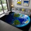 Living Room Non-Slip Rug Home Decor Living Room Earth Large Rug Galaxy Space Cushion Soft Area Rug