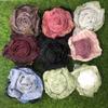 Retro 3D Mesh Flower 9CM Headband Flower New Rose Fabric Artificial Flower