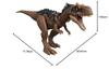 Mattel Jurassic World New Ruler Action Figure, Roaring! Rajasaurus [Total Length: Approx. 26cm] [Ages 4 and Up] HDX35 Brown, Medium
