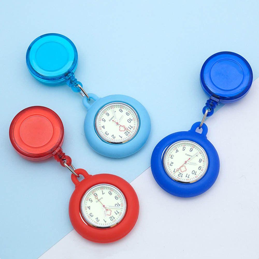 Silicone Pocket Watch Clip-on Doctor Hanging Luminous Fob Watch Nurse
