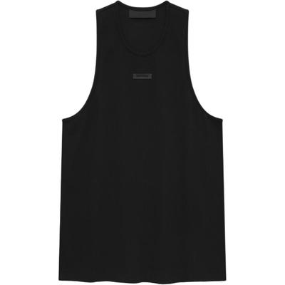 Мужские топы Essentials Fall24 Homecoming Series Ribbed Tank Tops Obsidian-Black 125BT244230F