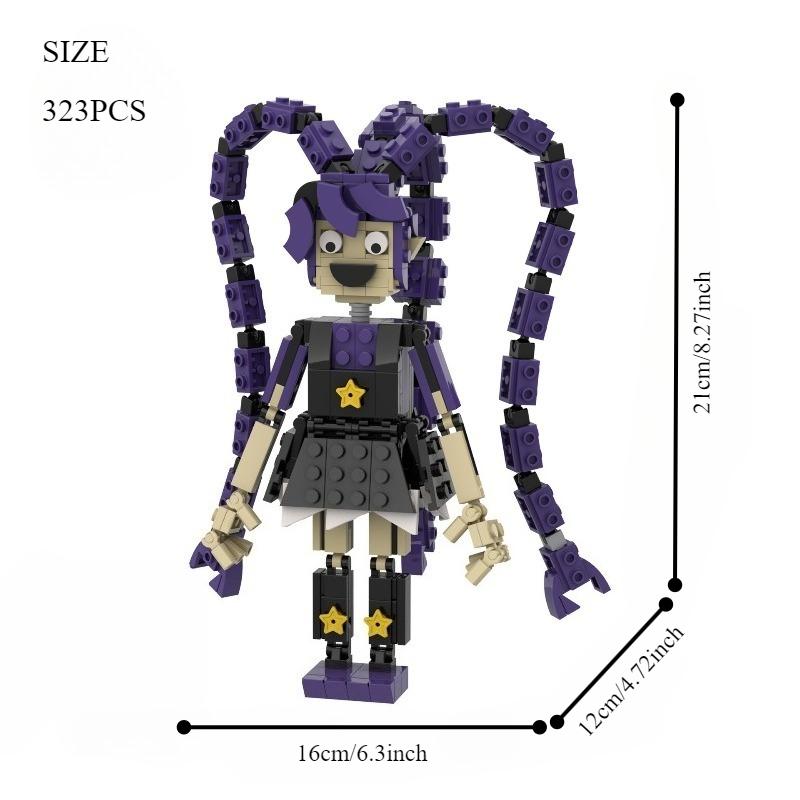 323 Pcs Horror Doll Building Block Set Adult Collectible Display Model Educational Holiday Gift For Teens