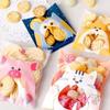 100Pcs Cute Animals Storage Bags Candy Cake Biscuits Cookies Packaging Storage Bags Self-adhesive Plastic Gifts Bags Party Birthday Snack Baking