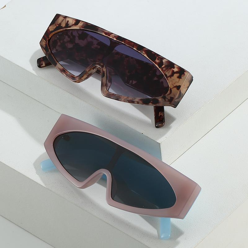 Цельные солнцезащитные очки, персонализированные очки в большой оправе, уличные солнцезащитные очки.